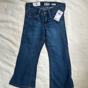 NWT Girls oshkosh boot cut denim jeans size 4 Regular